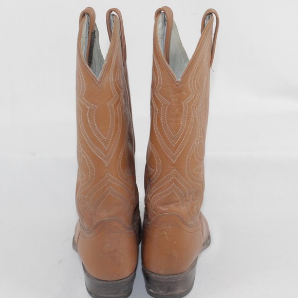 Vintage Dan Post Stitched Design Cowboy Western Boots Men\'s Size 8D 8 D main image 11